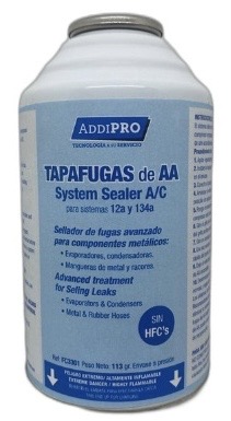 Tapafugas para sistemas R134a de AA. Evaporadores y Condensadore